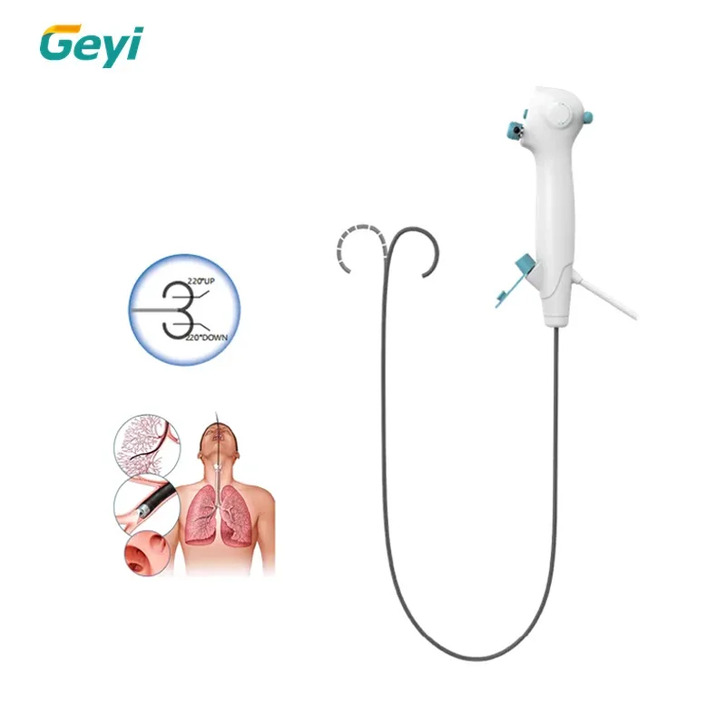 Geyi одноразовый цифровой портативный гибкий ветеринарный эндоскоп бронхоскоп одноразового использования