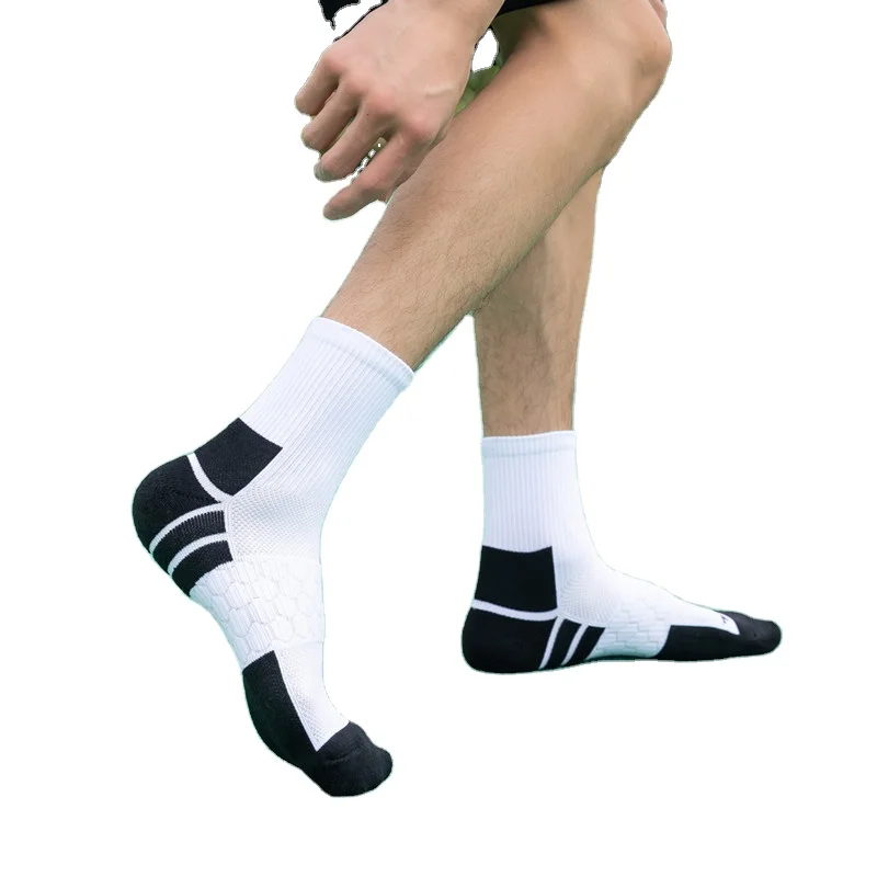 Athletic Running Socks Anti Blister, Cushion Breathable Moisture Wicking Socks for Cycling Sport