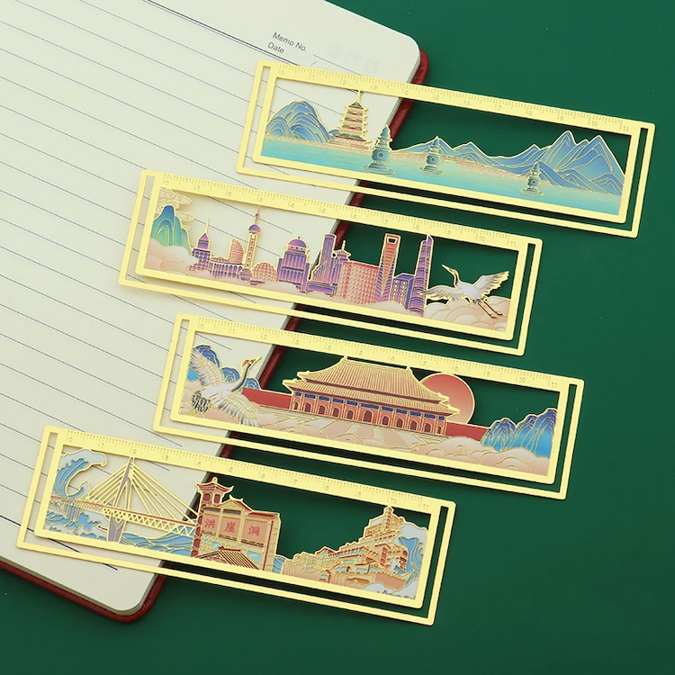 High Quality Promotional Book Accessories Sublimation Metal Bookmark Custom Logo Bookmark