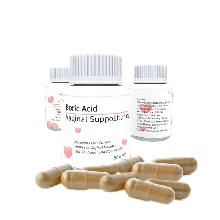 Wholesale Factory Price Women Yoni Pops Vaginal Organic Feminine Vagina Tightening Cleaning Boric Acid capsule