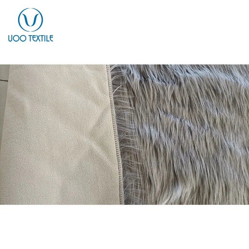 UOO  Long Pile Faux Fur Sheepskin Rug for Bedside