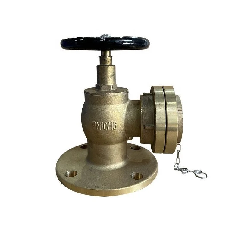 IMPA756051 PN16-DN40 STRAIGHT ANGLE HOSE VALVE BRASS STORZ Fire fighting and lifesaving
