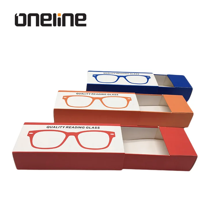 Drawer Type Fashionable Eyeglasses Box Sunglasses Paper Case Eyeglasses Box For Sunglasses