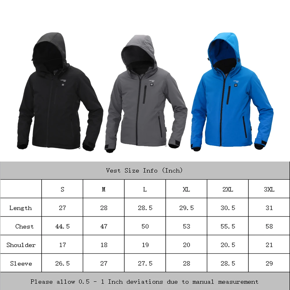 12V Softshell Camping Travelling Themral Clothing Supplier Manufacturer OEM Customized Heated Jacket Winter