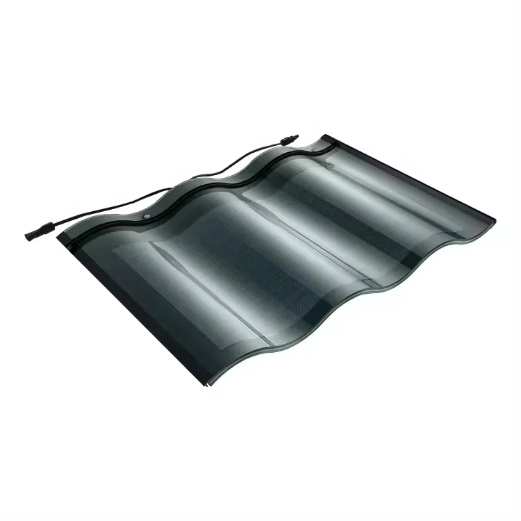Wholesale 30W Solar Panels Thin Film Black Red Green Curve Tiles CIGS Silicon Material for Solar Power System & Roof