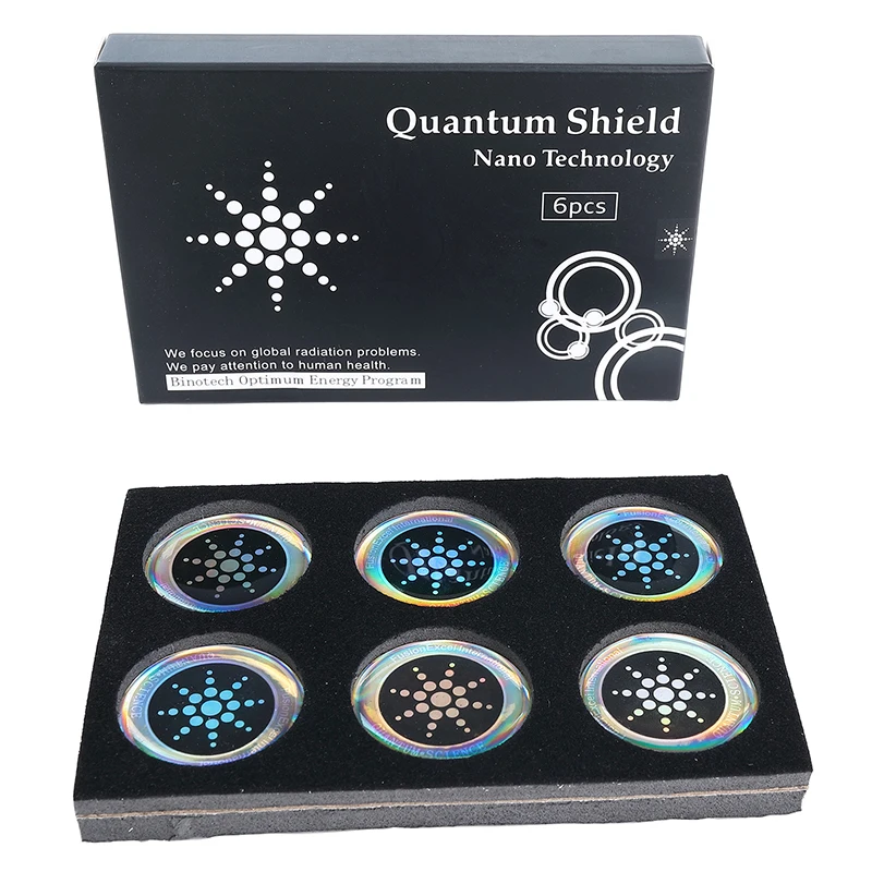 6 Pcs/Pack EMF Protection Quantum Shield Anti Radiation Sticker Laptop Cell Phone Mobile Sticker 5G EMF Protection
