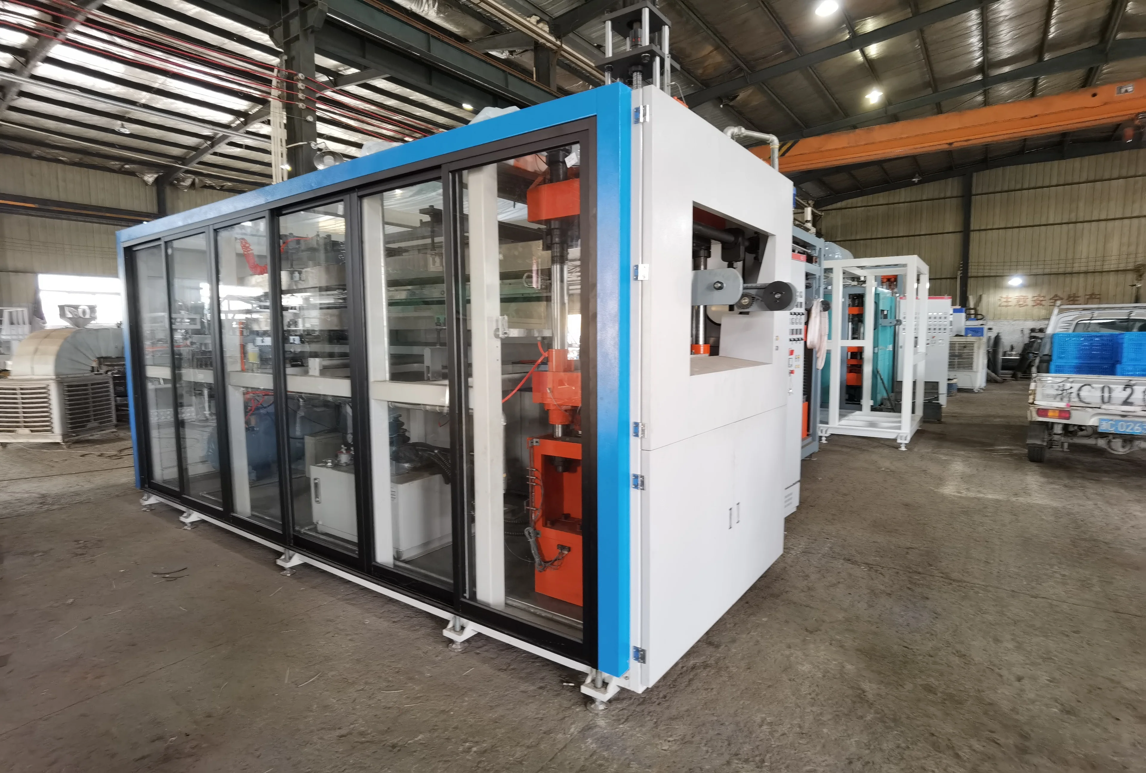 daba PP PET PS  plastic thermoforming machine for Ounce Plastic Cups Clear Plastic Cups