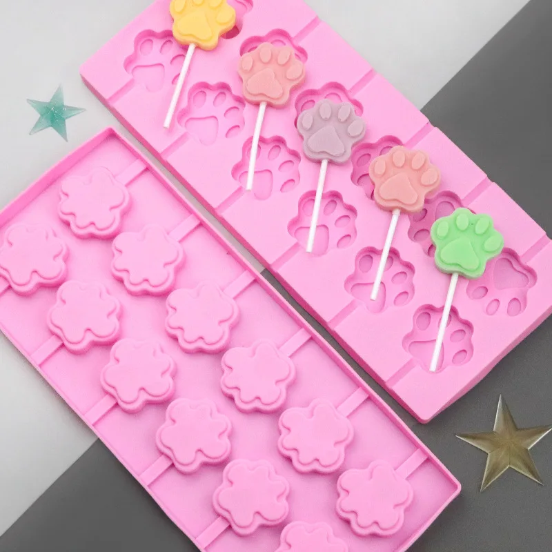 claw shapes chocolate lollipop shape silicone ice cube tray chocolate molds silicone baking pans candy kids silicone baking mold
