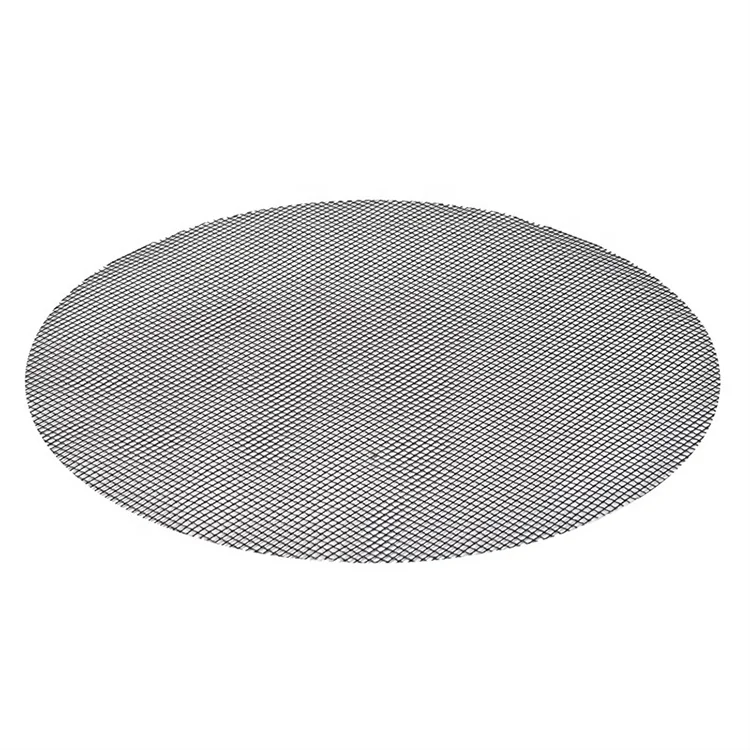 MEAO PTFE Coated  BBQ Grill Mesh Mats Round Heat Resistant Non Stick Grill Mesh Sheet  Easy to Clean Charcoal Grilling