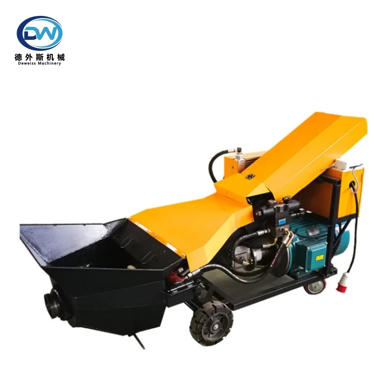 Deweiss new design Advanced performance small concrete pump inclined secondary structure pouring pump