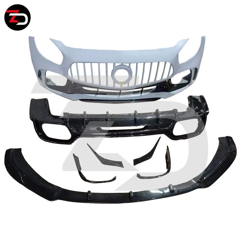 PD Normal style Front Bumper Diffuser Body Kit For AMG GT GTS GTR