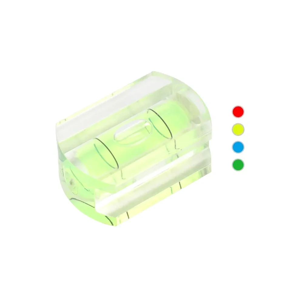 High Precision Block Vial Sensitivity Measuring Plastic Level Bubble Waist Type Mini Square Spirit Cylinder Bubble Level Vials