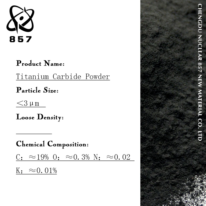 
High purity titanium carbide powder / tic free sample / 100% factory manufacture 