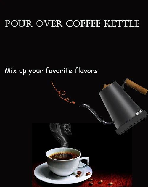 Asia Hot Sale Stainless Steel Electric Coffee Kettle Smart Variable Temperature Setting Thermos Gooseneck Kettle