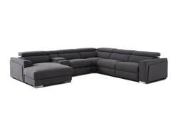 MANWAH CHEERS горячая Распродажа тканевый диван для гостиной серый 5-местный мощный Электрический откидной секционный диван для гостиной