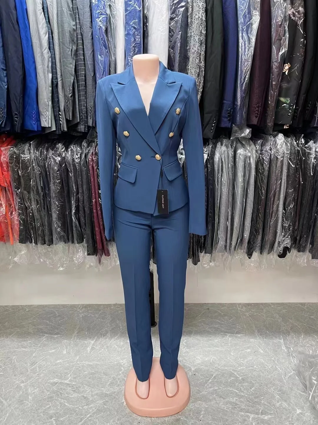 High Quality Ladies Office Wear Anti-Shrink Anti-Static Anti-Wrinkle Breathable Plus Size Office Wear For Women