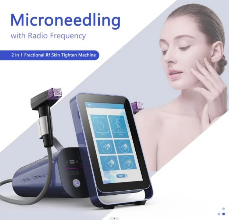 Beauty Equipment Face Lifting  Rf Body  Gold RF Machine 10/25/64/nano Cartridges Machine For Sale