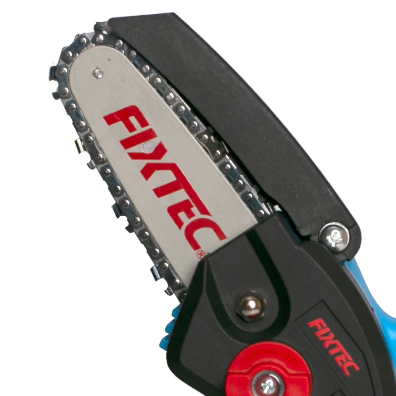 FIXTEC 20V Portable Handheld Mini Chainsaw 4 Inch Cordless Electric Chainsaw Power Tools Garden Tools Chain Saw