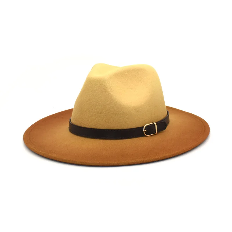 Fedora Hat For Women Men Unisex For Church Jazz Cap INS Classical Outdoor Cowboys Wool Felt Holiday Hat