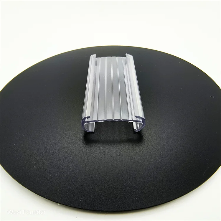 7.62*3.7cm Clear shelf label holder supermarket plastic data strips pvc data strip supermarketClear shelf label holder
