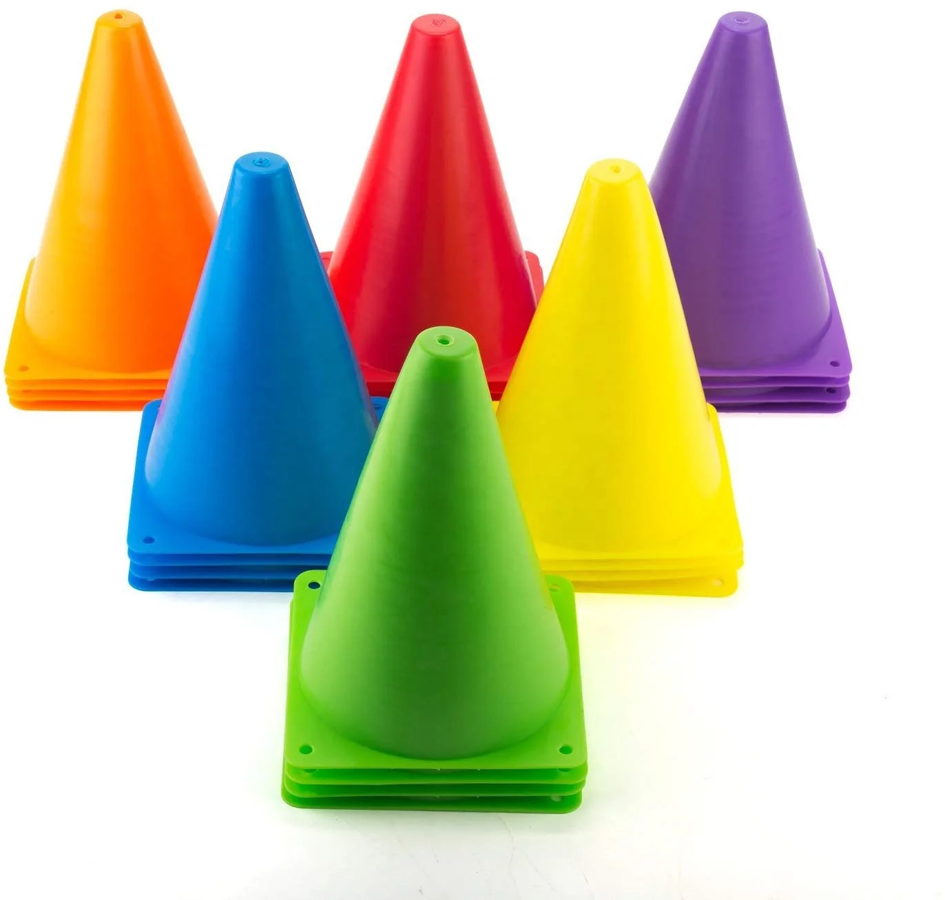 LXY-001 PVC Traffic Cone 7 Inch Plastic Sports Agility Cones for Football Drills Training Flexible Soccer Cones