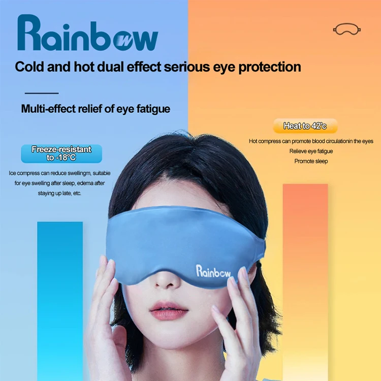 World-bio Eye Mask Hot Cold Therapy Ice Water Sleeping Mask Gel Ice Pack Reusable Ice Headache Relief Gel Eye Mask