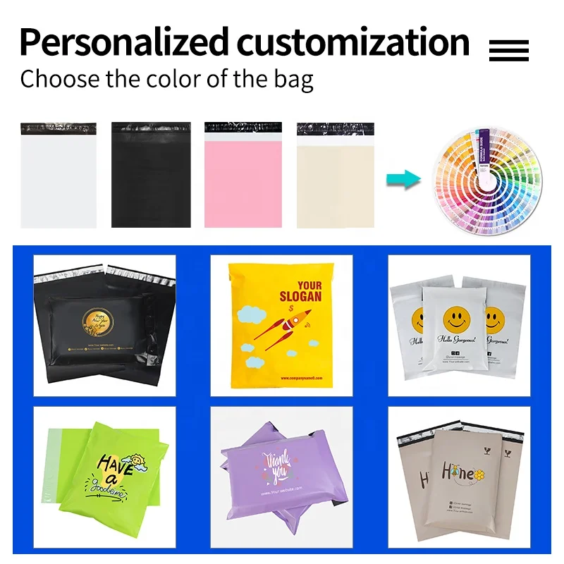Big Black 32cm x 45cm Custom Logo poly mailer Shipping Bag