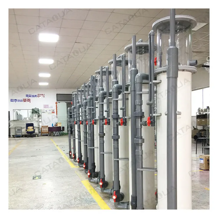 High Efficiency Commercial Aquaculture Fish Farm Protein Skimmer Ras Marine Filter for Seawater Made of Plastic and PP