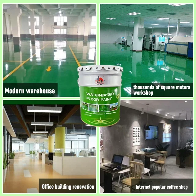 Waterborne Industrial Factory Floor Using High Glossy Resin Coating Floor Paint