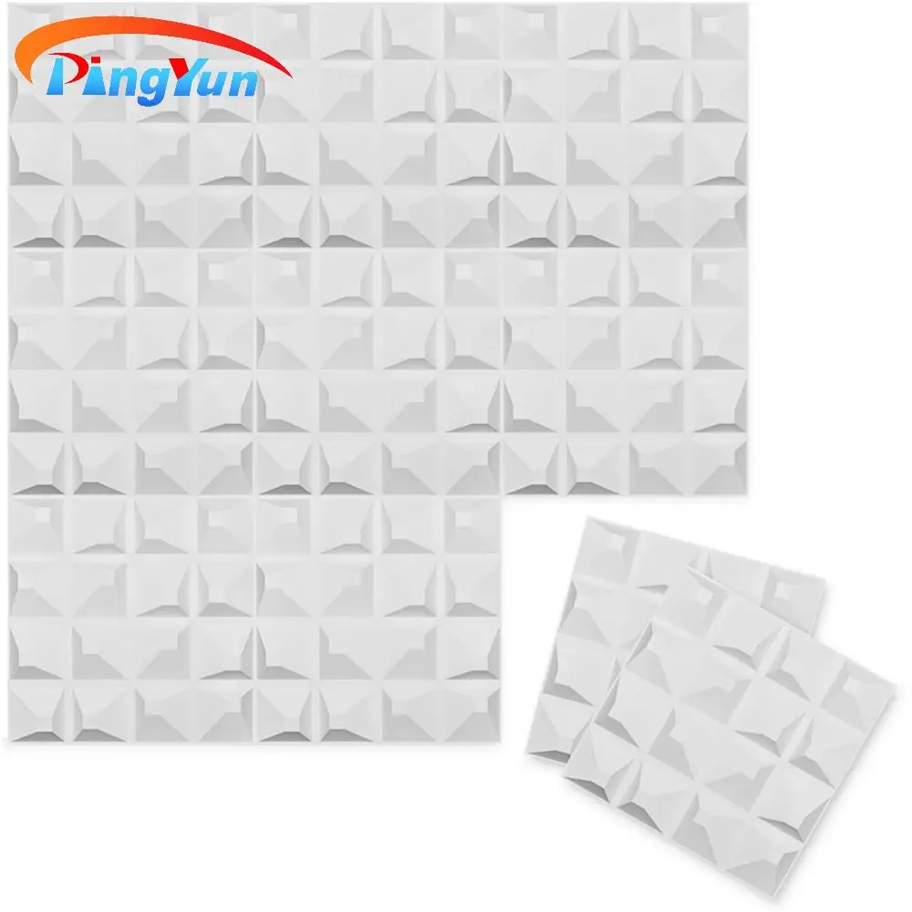 Wholesale Market Acoustic False Ceiling Gypsum Interior Fiber Ceiling Board 3D Modern Waterproof Kitchen Wallpaper