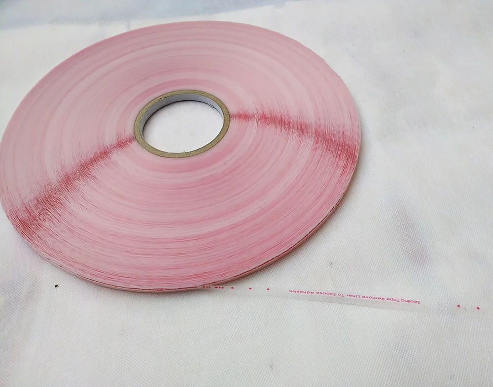 PP clear poly bag sealing tape resealable self adhesive tape from china supplier