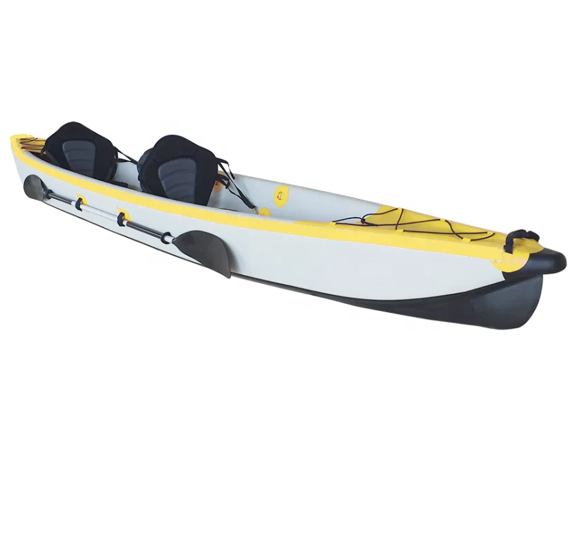 Surfking inflatable fishing kayak for double person drop stitch foldable kano use in water