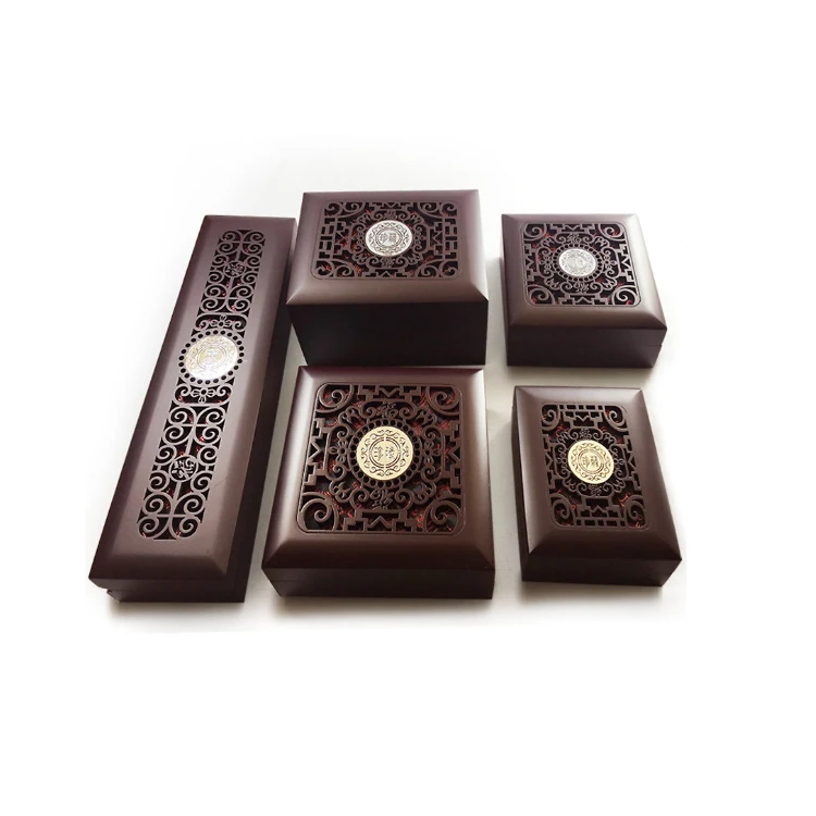 
Factory wholesale Custom logo packaging box wooden jewelry box set for sale 