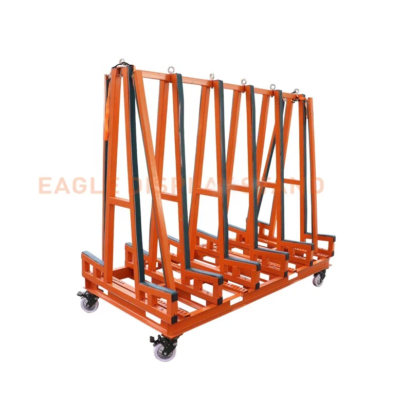 Transport a frame storage display rack for granite marble quartz slab stone