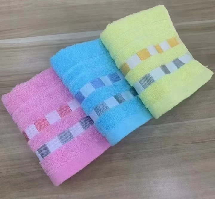 wholesale cheap 100% cotton pool towels soft absorption spa face towels thin jacquard weave hand towel