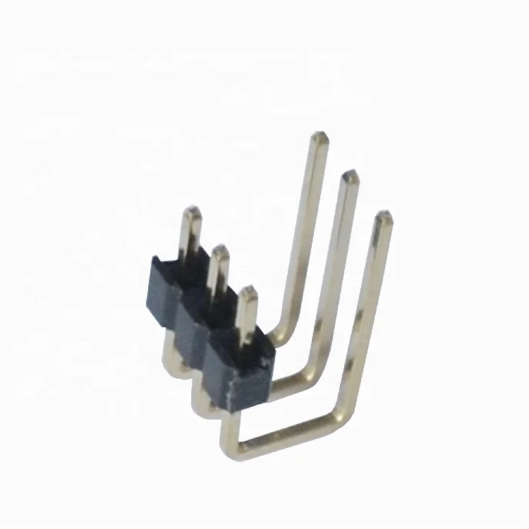 PBT 2.0mm Single Row 3 Pin Header UL94V-0  Tinning U Type Terminal Connector