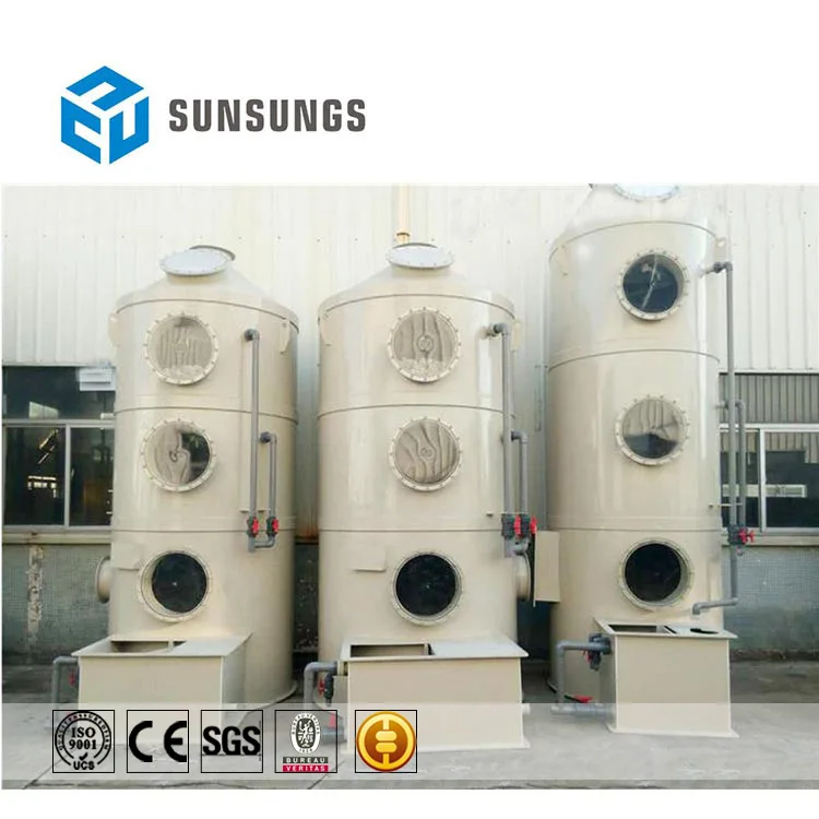 
 Промышленная башня из нержавеющей стали для очистки выхлопных газов с кислотным туманом  