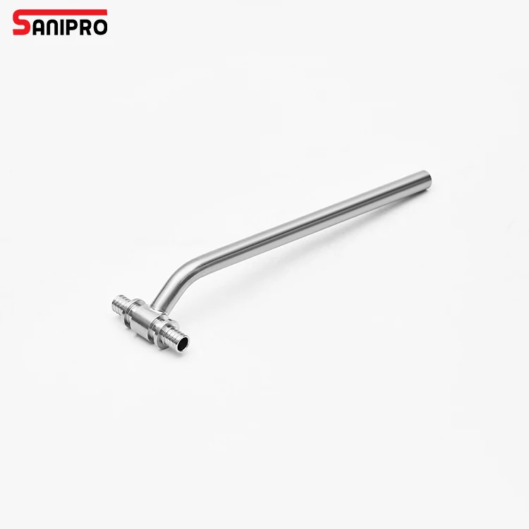SANIPRO High Quality Stainless Steel T Tube 16mm SS304 Radiator Pipe Fittings for Heating System