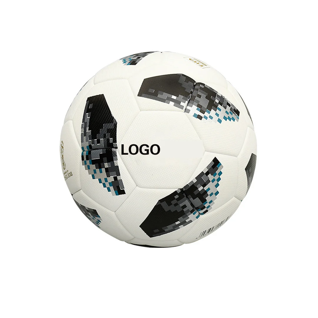 Custom Printed Outdoor Football Ball Size 5 Synthetic PU/PVC Laminated Official Size Training Football & Soccer