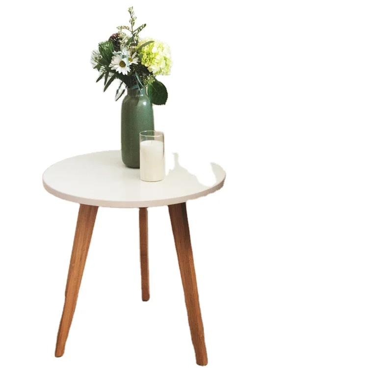 Morden Design Toally Bamboo Round Coffee Table Three Legs