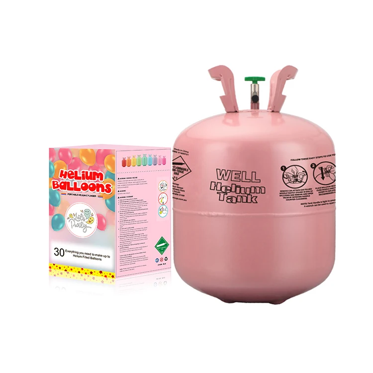 Disposable Steel 13.2L Helium Gas Cylinder Balloon Tank High Purity Balloon Helium Tank