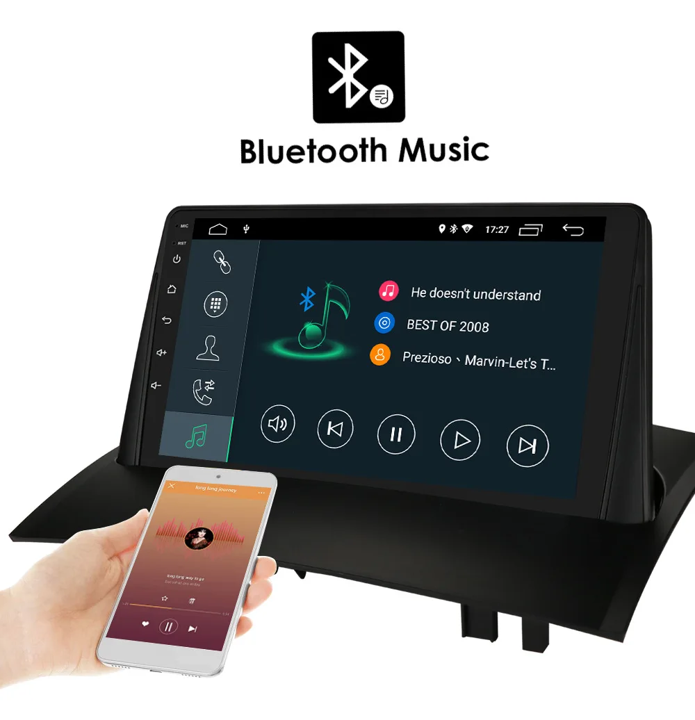 Wholesale For Renault Megane 2 2002-2009 9 inch Android 10 IPS Audio Radio Multimedia GPS Navigation Car DVD Player