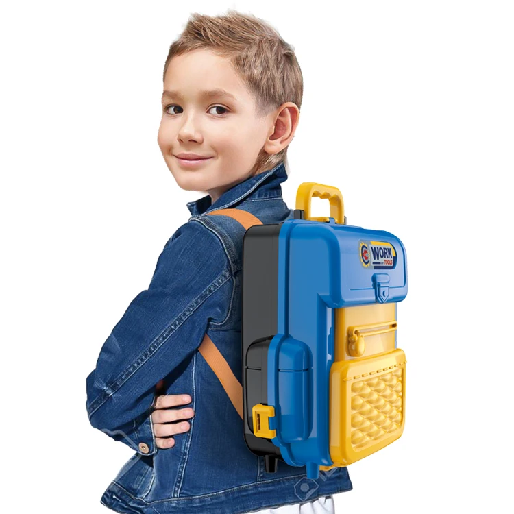 2 in 1 tool schoolbag  36 PCS  Tool Box Plastic Wrench Screwdriver Set Play Kit Kids Game Educational Doctor Toys