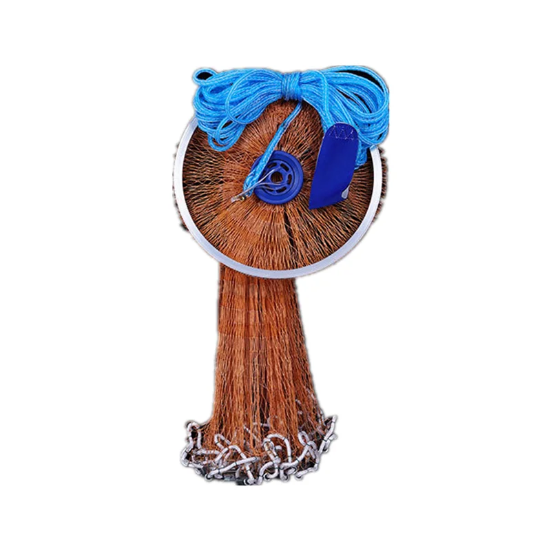 Китайская рыболовная снасть, ручная метательная сеть, нейлоновая рыболовная сеть на шнурке