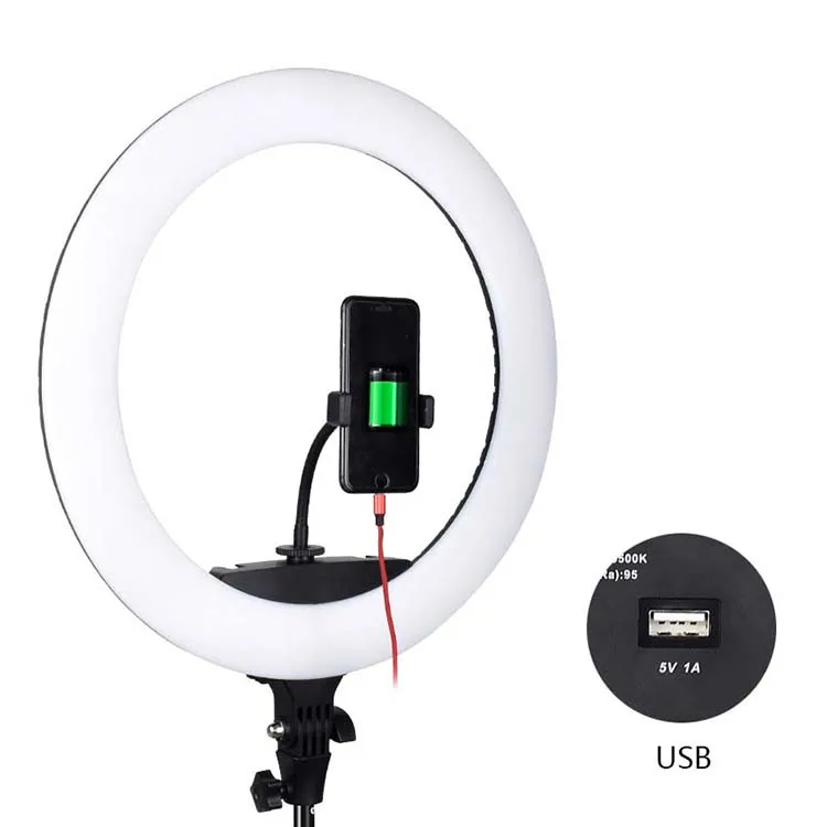 
18inch makeup led ring light RL-18 416pcs bulbs professional shooting led lamp RL18 