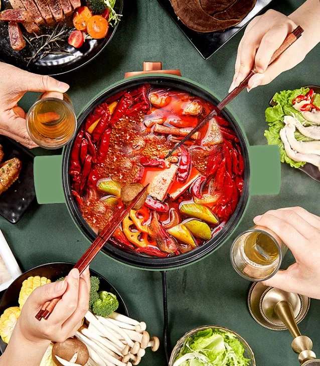 Factory Direct Supplier kitchen 3L Electric Pot non-stick coating Electric Cooking Pot