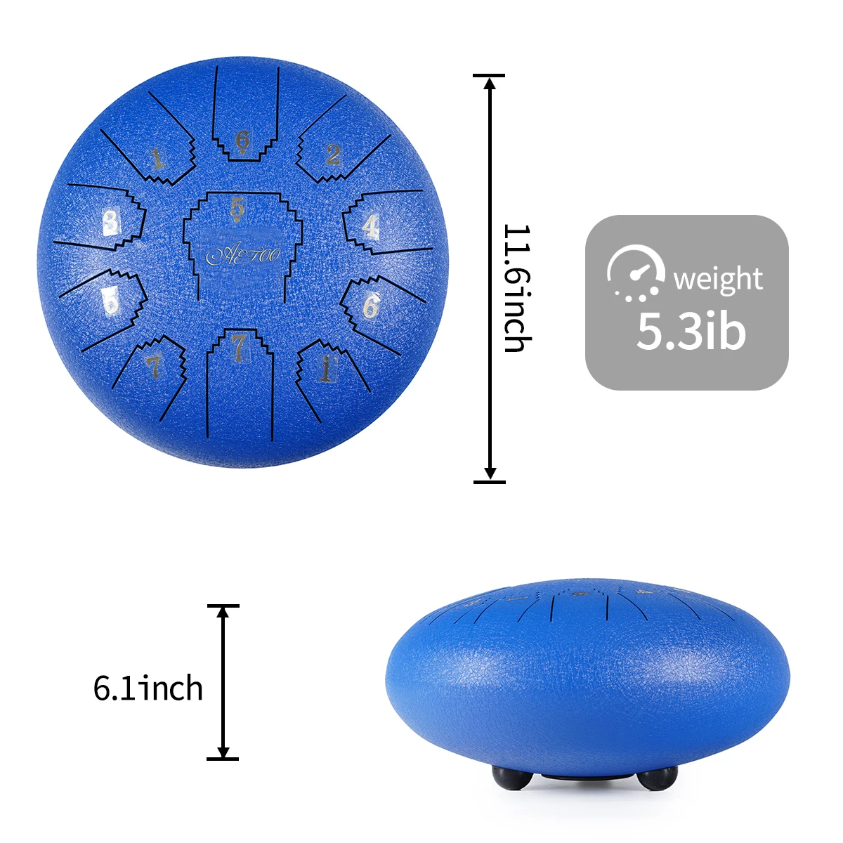 
hangdrum handpan steel tongue drum 12 inch handpan 13 notes handpan drum mandolin instrument musical 