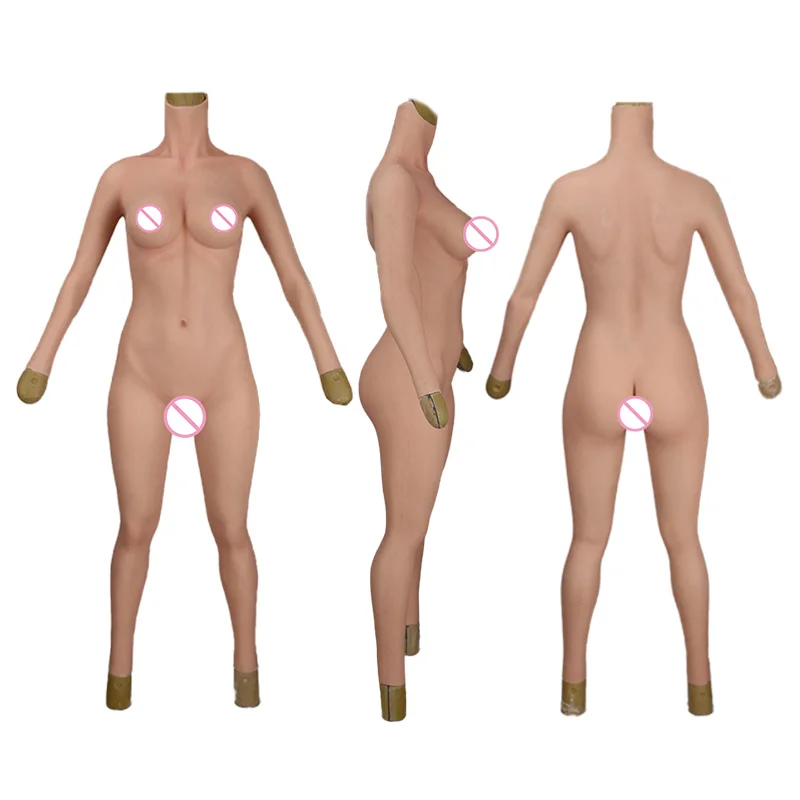 Good Price  Crossdresser Body Suit Male To Female With Vagina Full Bodysuit With E Cup Factory Direct Supply Chest False Buttock