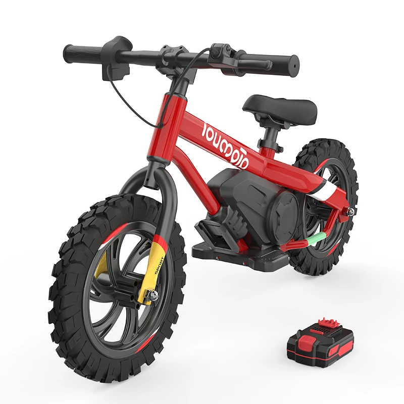 2024 Christmas Gift Balance Bike for Park Riding Birthday Gift for Girl Boy 12Inch 16Inch Electric Balance Bike 100-150W Motor