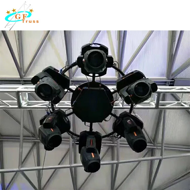 Factory Price Aluminum Mini Stage DJ Lighting Rotating Circle Truss for truss